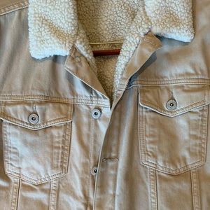 Topman cream jean jacket